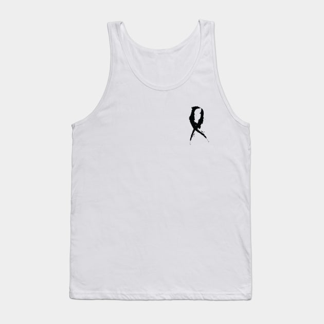 Black Awareness Ribbon Tank Top by Stonework Design Studio